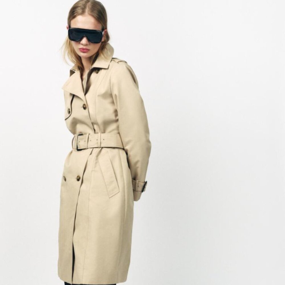 🧥 Zara Trench Water Repellent ZW Collection - Size XS